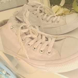 All white converse